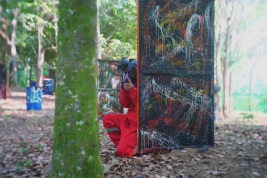 Phuket: Paintball, ATV & Zipline Adventure Combined Package - Ziplining above the jungle