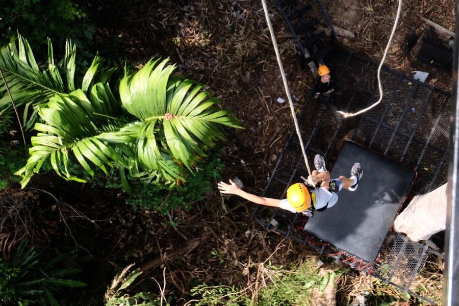 Phuket: Paradise Jungle Zipline Adventure - Getting fitted with a helmet and harness