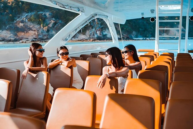 Phuket: Phi Phi, Bamboo & Maiton Speed Catamaran Tour - Phi Phi Don lunch and the first snorkeling session