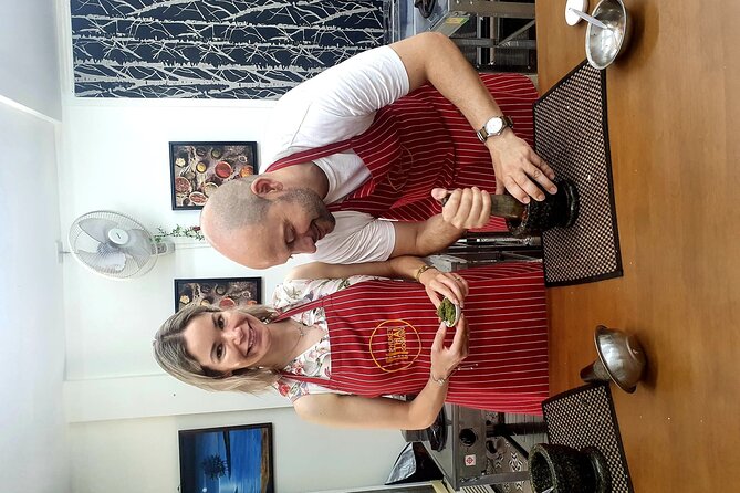 Phuket Thai Cooking Class with Market Tour Option - Cooking curry paste the traditional way
