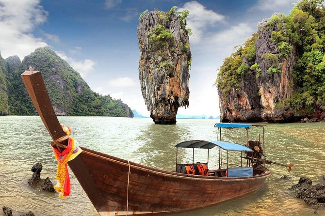 Phuket to James Bond Island: Longtail Boat Tour with Sea Canoeing - Longtail boat sightseeing in Phang Nga Bay