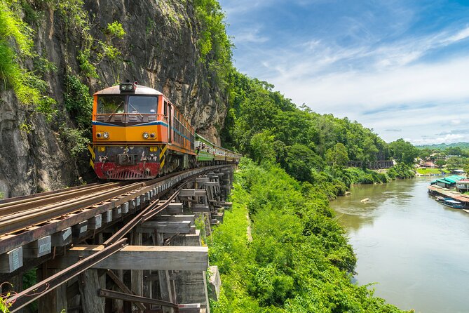Private Kanchanaburi Erawan Waterfall&Thai-Burma Death Railway Tour from Bangkok - JEATH War Museum and the human cost of the railway