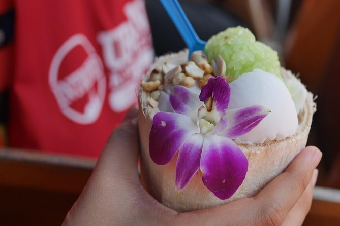 Private Tour from Bangkok: Railway and Floating Markets Tour - Tasting fruit, snacks, and palm sugar