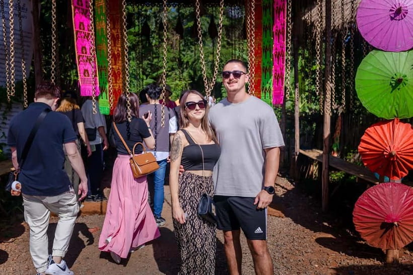 Red, Blue, White Temples & Hot Spring Trip from Chiang Mai - Huay Pla Kang and the giant Guan Yin figure