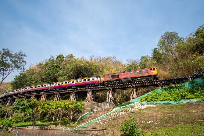 River Kwai Jungle Rafts: 2-Day Kanchanaburi Escape from Bangkok - Riding the Death Railway back through the countryside