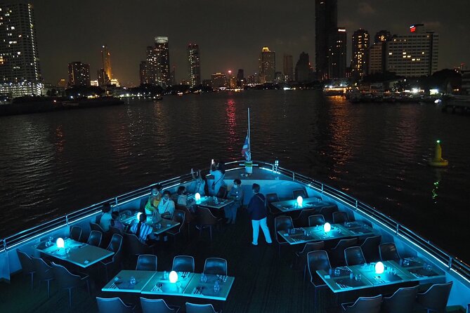 Royal Princess Dinner Cruise: Bangkok Chao Phraya River - Cruising past Wat Arun and the Grand Palace
