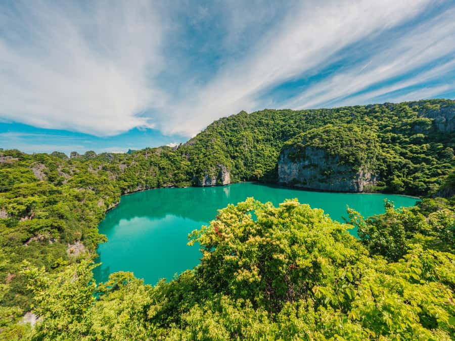Samui: Angthong Marine Park Boat Tour w/ Transfer and Meals - Wua Talap: choose the viewpoint, cave, or beach