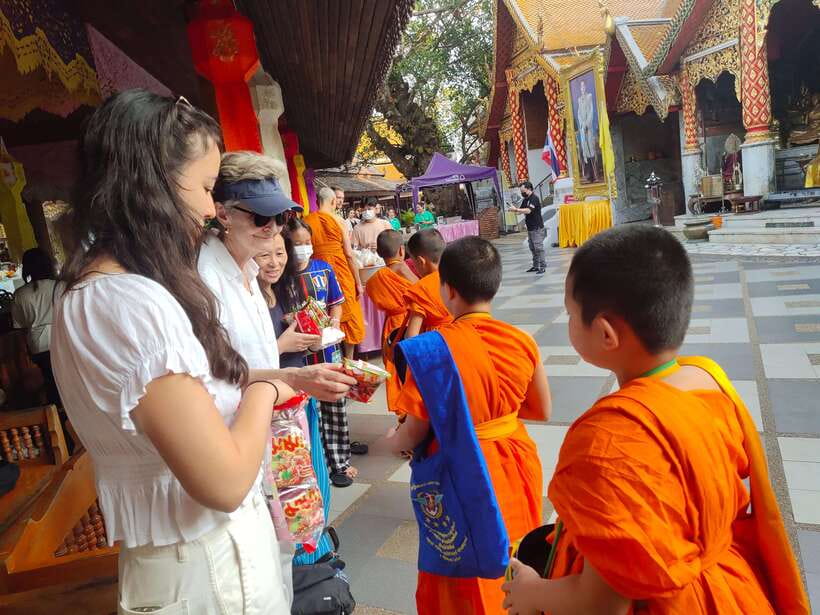 Spiritual Sunrise Wat Doi Suthep, Pha Lat, Alms & Meditation - What makes this morning special