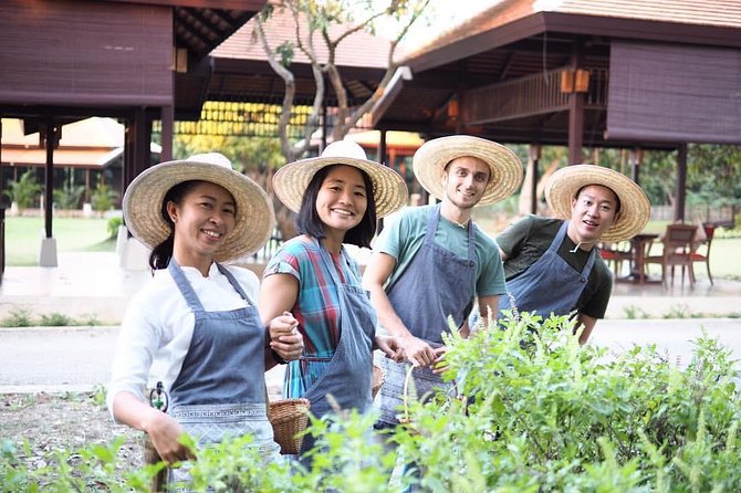 Sunset Thai Cooking with Grandma - Farm & Evening Feast - Your Own Station Makes the Cooking Practical