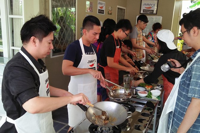 Thai Cooking Class - Cooking outside at the wok