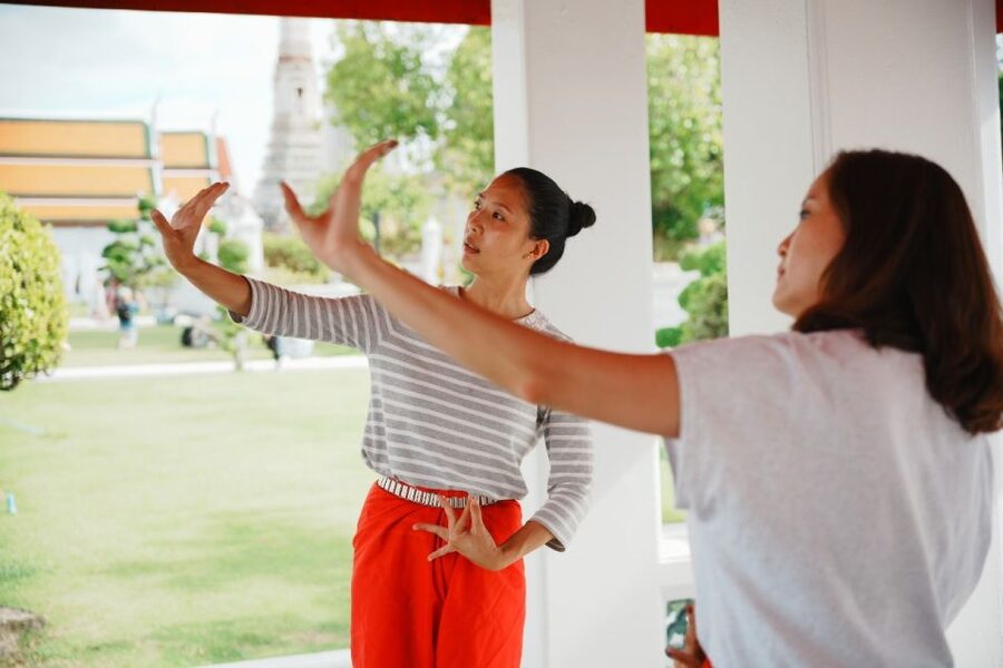 Thai Dance Class - Learning three songs and their poses