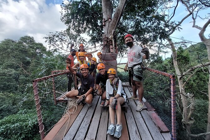 Tree Bridge Cafe And Zipline - Jungle Flight Adventure in Koh Samui - Higher platforms, hanging bridges, and forest views