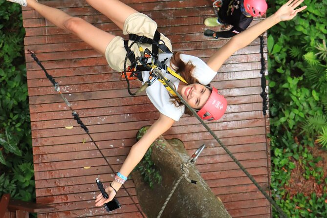 World A+ (Zipline 32 Platforms + Roller + Sky Walk with World Set Menu ) - Resting on the Rainforest Sky Walk