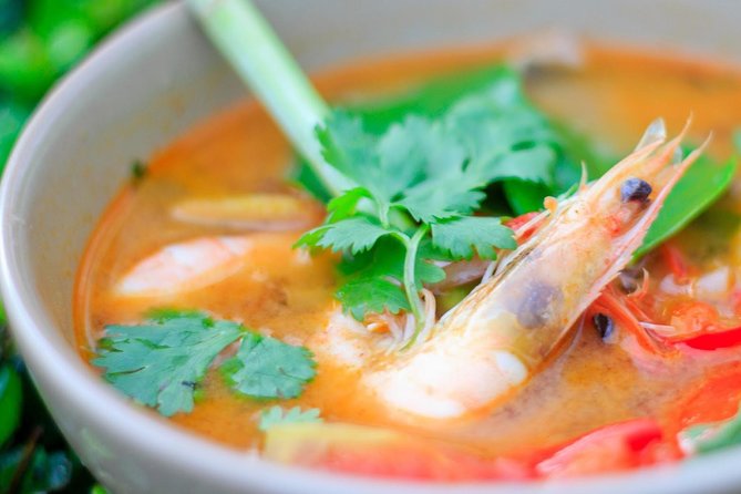 Ya Thai Cookery School Class in Krabi - Sitting down to eat your own Thai meal